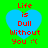 Four identical pixelated heart-shaped icons with blue fill and red text on a green background, each displaying "Life is Dull Without You :(".