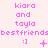 A pink-themed animated icon featuring repeated text and emoticons across three , with changing symbols below each