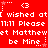 Red background with white pixelated text repeating 'I wished at 11:11 Please let Matthew be Mine' and small star icons, each frame showing identical static content.