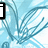 Light blue and white abstract background with flowing lines, featuring partial text elements 'i', 'love', and 'you' in bold black-outlined font.