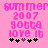 Pixelated pink text on pink background with black and gray star icons below, showing two identical frames with slight animation differences in star positions.