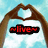 Six pixelated hand-formed heart shapes against a light blue sky background, with text overlays in red, purple, green, and yellow.