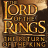 Static pixelated icon featuring stylized text "LORD OF THE RINGS" with a subtitle, rendered in warm brown and gold tones on a dark background.