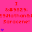A bright pink background displays repeated red text and purple heart symbols in a pattern with visible animation changes