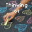 A hand draws a heart on a chalkboard with colorful chalk, while text changes from Thinking of to Thinking of you.