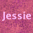 Four square display the name 'Jessie' in different colors and backgrounds, each with a distinct pixelated texture