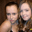 Two people in a close-up photo with green text 'Maddie' above and pink text 'is my' below, blue text 'LIFE' partially visible on the right.