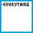 A 5x5 contact sheet of animated frames showing the text "EVERYTHING HAPPENS FOR A REASON" forming pixel by pixel with a pink heart symbol, ending in a handwritten signature.