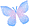 Four pixelated butterflies in blue, purple, pink, and yellow-green arranged on a gray background.