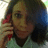 A pixelated image shows a person holding a red phone to their ear, with blue text reading "I LOVE CHRIS!" on a black background.
