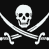 Animated sequence of skull and crossbones icons in grayscale, showing variations across different background tones.