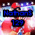 A pixelated image of a person in red clothing with blue accents, wearing a red cap and sunglasses against a starry background.