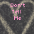 Pixelated pink text reads "Don't Tell Me" and "You Love Me" over two heart outlines, with "Prove It... <3" below on a dark background.