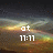 Pixelated landscape with text overlays showing time, wish message, and 'you' on a split-screen layout.