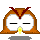 Pixelated owl icon with brown head, white eyes, and yellow beak showing sequential animation frames of closed eyes and Zz.. text above.