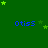 Green background with blue text 'Otiss' repeated , scattered green stars in various sizes and positions