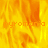 Animated fire background with orange and yellow flames, displaying the word 'pyromania' in pixelated text