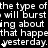 A black-and-white animated icon displays repeating text with a cursor blinking at the end of each line, set against a solid background.