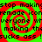 Red spiral patterns on a bright green background with repeated black text reading "stop making remade icons everyone whvryone wh making the making the sucks ass !sucks ass !".