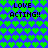 Blue background with green heart pattern and black text reading "LOVE ACTING!!" in four corners.