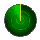 Green circular icon with concentric rings and a yellow line segment rotating clockwise
