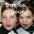 Two identical women with brown hair and red lipstick appear in a with text overlays reading "Put on your," "big gurl panties," and "and deal with it!"