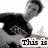 A black-and-white animated sequence shows a person in a dark shirt with text overlays changing across frames.