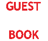 red 'GUEST' and 'BOOK' text with blue 'Click Here' and 'Please Sign' text on gray background