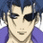 Pixelated anime-style character with blue hair and purple clothing, next to black background with white text reading "Anime IM" and "com".
