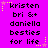 Pixelated text on a bright purple background with yellow and pink star decorations, showing repeated names and phrases.