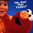 Pixelated static image of a person in red clothing holding an orange and white object against a blue background with pixelated clouds.
