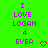 Green background with purple text reading "I LOVE LOGAN 4 EVER" and a red heart symbol, displayed in two identical side-by-side
