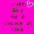 Pixelated text on bright pink background with white heart symbol replacing 'love' in phrase.
