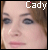 identical pixelated images showing a person with brown hair and blue eyes, each labeled 'Cady' at the top