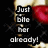 Pixelated text displays 'Just Bite her already!' on left and 'Breaking Down Aug. 2, 2008' on right against black background with red and gold elements.