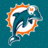 Pixelated dolphin icon with orange and white outline, teal background, and small heart symbol in bottom-right corner.