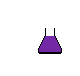 Animated sequence showing a purple and green conical shape transforming into particle clouds, then back to solid forms with color shifts.