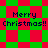 Green and red pixelated background with 'Merry Christmas!!' text in dark blue, showing two distinct pattern variations.