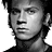 A static image displays a grayscale portrait of a man with dark hair, two 'IS' text elements, and red-and-black text reading 'GARRETT HEDLUND', 'JACK MERCER', and 'FOUR BROTHERS'.