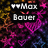 Animated buddy icon with two text blocks and heart symbols on a pixelated multicolored background.
