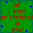 Green background with blue star-like shapes and red text reading 'all i want for christmasy is you!' in pixelated font.