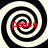 Four black-and-white spiral patterns arranged in a , each containing red text reading "peace" at the center