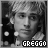 A 5x4 contact sheet of a black-and-white animated buddy icon featuring a person with light hair, showing frame-by-frame animation changes in text color and star position.