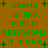 Green pixelated text on brown background reads "DRAMA is like PUBLIC RESTROOMS it sucks" with small green plus signs scattered around.