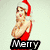 A four- shows a person in various poses with Santa hats and text overlays reading Merry, Swiftmas, and Everyone!
