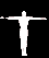 White silhouette of a figure performing various dynamic poses against black background, transitioning through extended arm positions and leg movements.