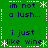 Green background with dark blue text reading "im not a lush... i just like wine" arranged in a pattern with white asterisk and dotted line borders