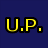 Yellow pixelated text on dark blue and gray background: U.P. All-Star 45 in four quadrants.