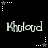 Black background with repeated white text 'Khrloud' and star-shaped icons in various positions, some with dotted lines.