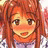 A pixelated anime-style character with long orange hair and a white top on the left, next to black background text reading "Anime IM" and "com" on the right.